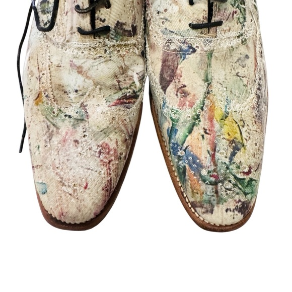 Paul Smith Multicolor Paint-Splatter Leather Oxfords main image 6